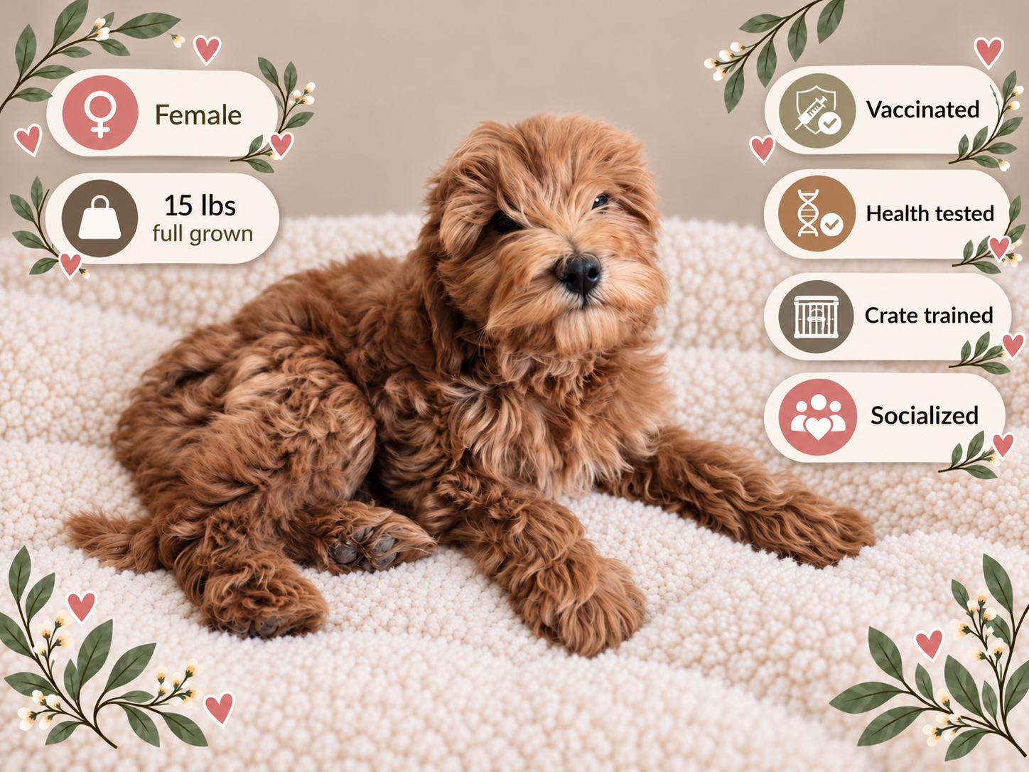 June, Goldendoodle puppy